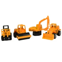 imagen de Modelo de coche: Set de vehículos de servicio público de 16 piezas, de rescate, bomberos, militares y maquinaria 2