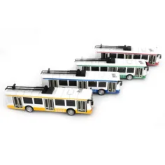 Modelo de trolebús de metal 1/90 en varios colores