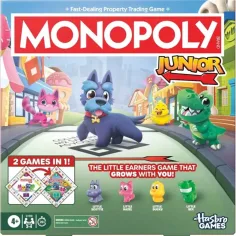 Monopoly Junior juego de mesa con figuras de animales - Hasbro