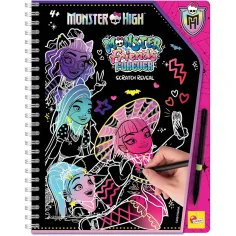 Monster High Amigos Para Siempre kit de raspado de imágenes de 44 páginas - Lisciani