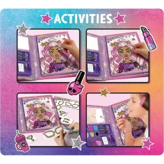 imagen de Monster High: Cuaderno de actividades de maquillaje y colorear de 44 páginas - Lisciani 3