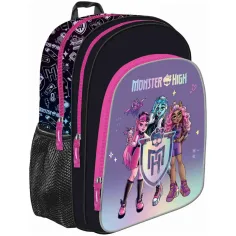 Monster High mochila negra, mochila 38x30x18cm