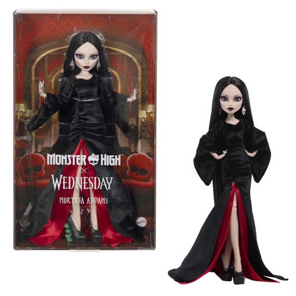 Monster High: Muñeca Morticia Adams de miércoles 28cm - Mattel