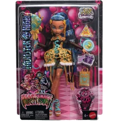 Monster High: Terriblemente Dulce Cumpleaños – Cleo De Nile muñeca con globo y regalo - Mattel