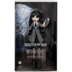 Monster High X Wednesday: Muñeca de Wednesday Addams - Mattel