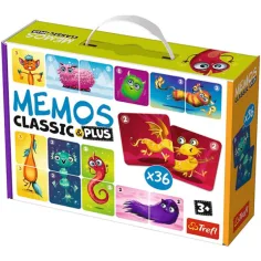 Monstruos adorables Classic & Plus juego de memoria 36 piezas - Trefl