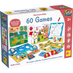Montessori Baby: Colección de juguetes de 60 piezas con juegos de desarrollo de habilidades - Lisciani