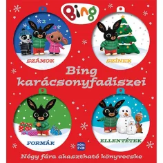 Móra: Adornos de Navidad de Bing - Libro pequeño colgable en cuatro árboles