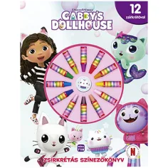 Móra: Casa de muñecas Gabi - Libro para colorear con crayones de cera de 12 crayones