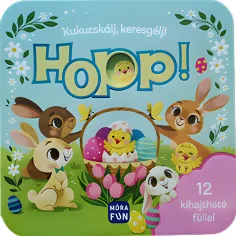 Móra: ¡Esconde y busca! - ¡Hopp! libro de cuentos con 12 solapas desplegables