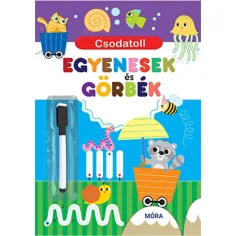 Móra: Pluma mágica - Libro de actividades interactivas de líneas rectas y curvas