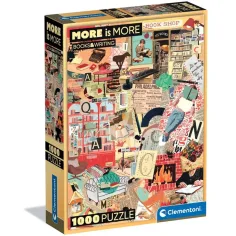 More is More: Libros y escritura rompecabezas de 1000 piezas - Clementoni