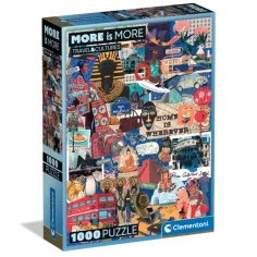 More is More: Viaje y cultura puzzle de 1000 piezas - Clementoni