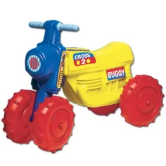 Moto cross a pedales con 4 ruedas - D-Toys