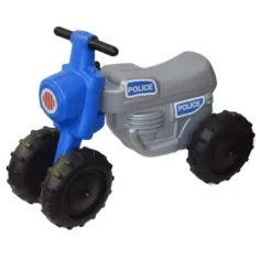 Moto cross policial a pedales de 4 ruedas - D-Toys