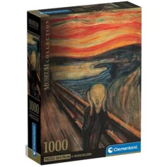Munch: Un grito Colección de museo puzzle de 1000 piezas con póster - Clementoni