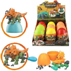 Mundo de Dinosaurios huevo sorpresa desmontable de dinosaurio con destornillador 1ud