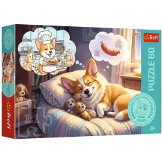 imagen de Mundo de sueños Corgi puzzle de 60 piezas - Trefl 1