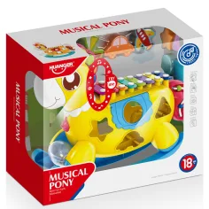 imagen de Mundo Musical: Caballo balancín educativo con xilófono y luz 3
