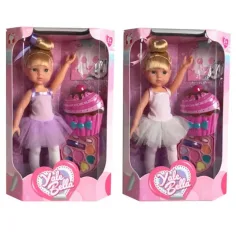 Muñeca bailarina con set de maquillaje y máscara facial en dos versiones