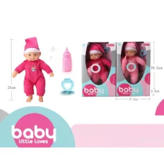 imagen de Muñeca bebé con pijama y chupete en dos versiones 2
