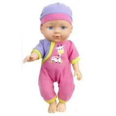 Muñeca con pijama, trona y accesorios de 29 cm