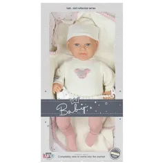 Muñeca con sonrisa encantadora y chupete de 45 cm