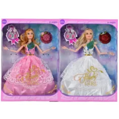Muñeca de moda Happy Girl con vestido de gala y sombrero en dos versiones de 29cm