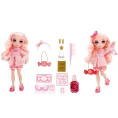 imagen de Muñeca de moda Rainbow Crystal Bella con accesorios para hacer tú mismo 2