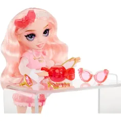 imagen de Muñeca de moda Rainbow Crystal Bella con accesorios para hacer tú mismo 4