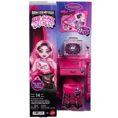 Muñeca Draculaura de Monster High Cuidado de Monstruos con Accesorios - Mattel