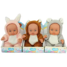 Muñeca Jelley con ropa de animales 20cm
