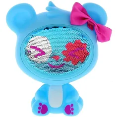 Muñeca panda con purpurina 14 cm