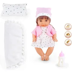 imagen de Muñeca que orina con sonido y almohada 30cm 2