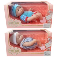 Muñeca recién nacida con gorro y pijama en varias versiones