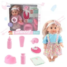 Muñeca Sweet Baby Doll con sonido y accesorios en varias versiones
