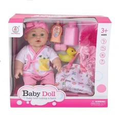 Muñecas Baby Dolls recién nacido con set de baño, en dos versiones