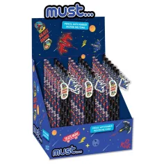 Must... Batalla Espacial lápiz de grafito con goma en dos versiones