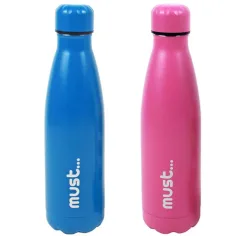 Must... Botella de acero inoxidable de doble pared 500ml en dos versiones