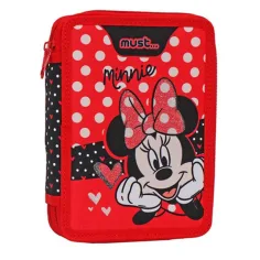 Must: Disney Minnie ratón estuche de lápices de 2 compartimentos