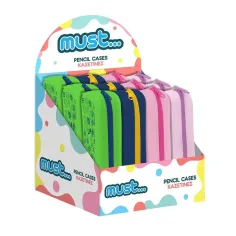 Must: Focus estuche cilíndrico de silicona 20x5x6cm en varias versiones