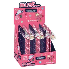 Must: Lápiz de chica o helado con goma 1ud