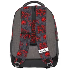 imagen de Must: Mochila ergonómica redondeada Jurassic World T-rex 33x18x43cm 2