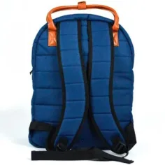 imagen de Must: Mochila escolar azul con bordes redondeados 40x30x12cm 2