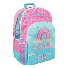 Must: Mochila escolar con diseño de nubes reflectantes Everything OK