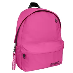 Must: Mochila escolar de cuatro compartimentos en rosa redondeado 32x17x42cm