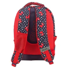 imagen de Must: Mochila escolar de Minnie Mouse en azul oscuro y rojo, mochila 32x18x43cm 2