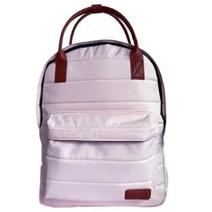 Must: Mochila escolar redondeada rosa claro, mochila 40x30x12cm