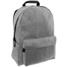 Must: Mochila Monocromática Gris Jeans 32x17x42cm