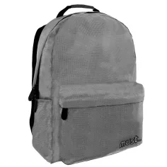 Must: Mochila Monocromática Gris RipStop, mochila 32x17x42cm